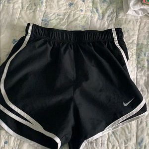 Black nike running shorts